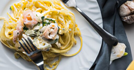 Linguine s pestem a rajčaty.