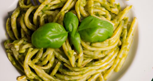 Linguine s pesto genovese.