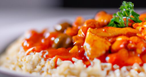 Osmažená rýže s kuřecím masem