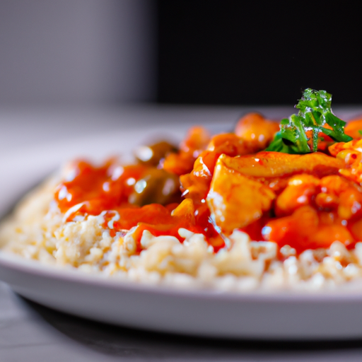 Osmažená rýže s kuřecím masem