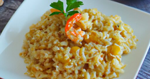 Risotto s houbami a špenátem