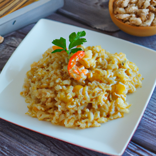 Risotto s houbami a špenátem