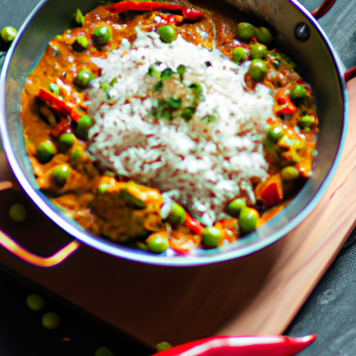 Kuřecí curry s kokosovým mlékem.