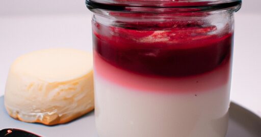 Panna cotta s malinovou omáčkou