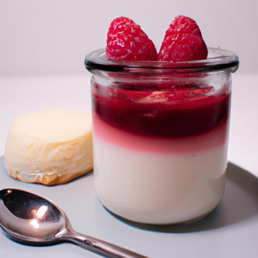 Panna cotta s malinovou omáčkou