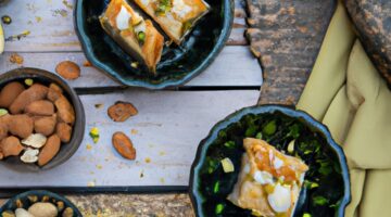 Baklava s pistáciemi a mandlemi