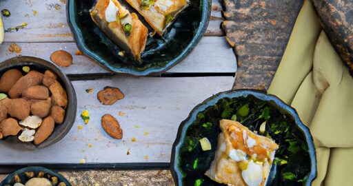 Baklava s pistáciemi a mandlemi