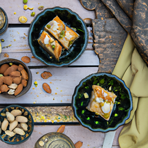 Baklava s pistáciemi a mandlemi