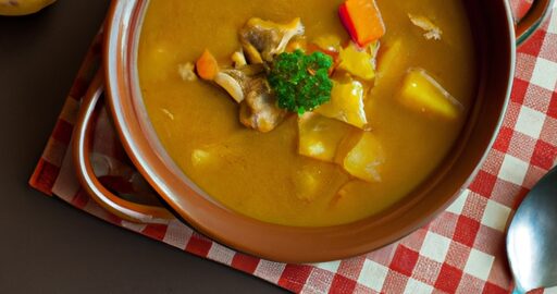 Masová kari s hráškem a brambory