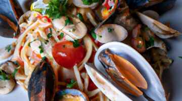 Linguine s vongole a česnekem