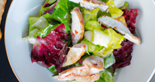 Kuřecí salát s medem a hroznem