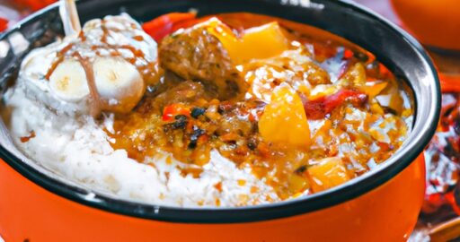 Kuřecí červený kari s kokosem