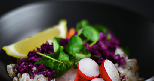 Rýžový salát s mangem.