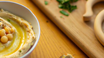 Hummus s pečenými cizrny a zeleninou