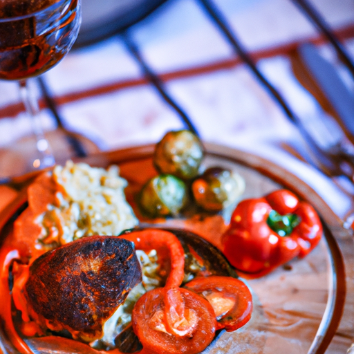 Kuře ve vínu s hříbky