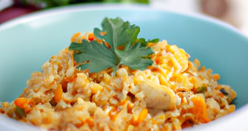 Kuřecí rizoto s hříbky a šlehačkou.