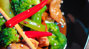 Kuřecí kung pao se zeleninou