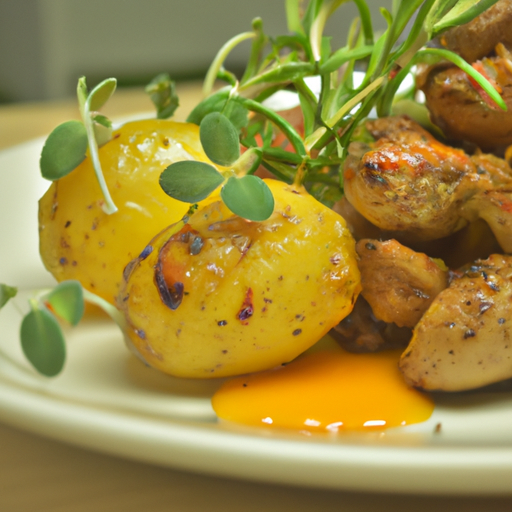 Kuře s bylinkovou nádivkou