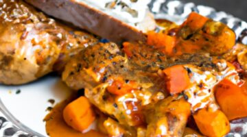 Pečený losos s brusinkovou omáčkou