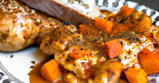 Pečený losos s brusinkovou omáčkou