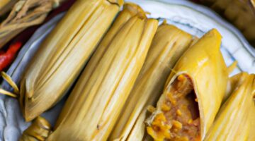 Kuřecí tamales s aji amarillo