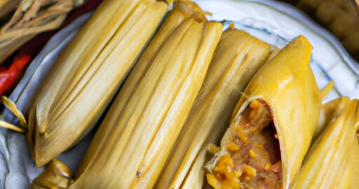 Kuřecí tamales s aji amarillo