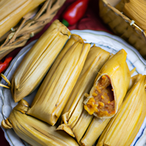 Kuřecí tamales s aji amarillo