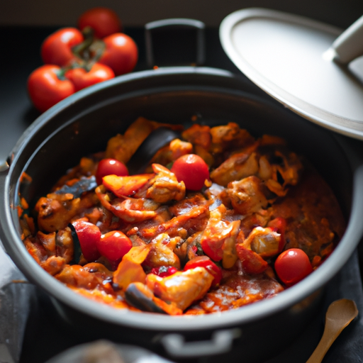 Kuřecí ratatouille s česnekem a bylinkami