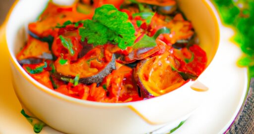 Ratatouille s kozím sýrem a bylinkami