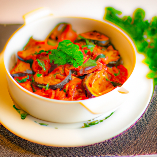 Ratatouille s kozím sýrem a bylinkami