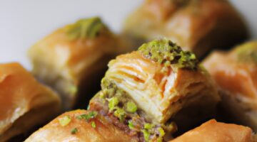 Baklava se datlemi a pistáciemi