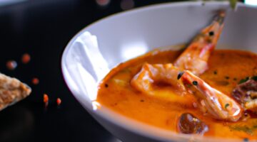 Bouillabaisse rybí polévka s krutony