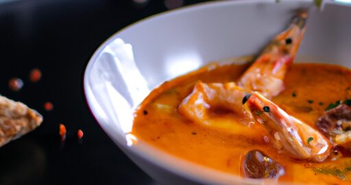 Bouillabaisse rybí polévka s krutony