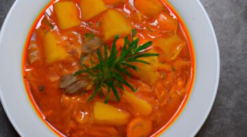 Hospodský guláš z hovězího.