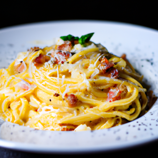 Klasické italské špagety carbonara