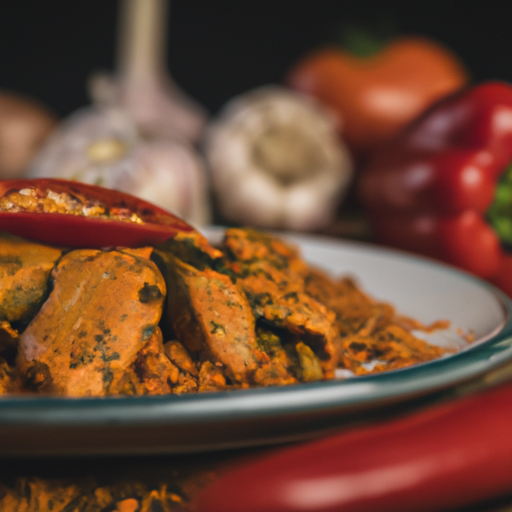 Rajčatový karahi s jehněčím.