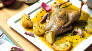 Bašmel, kuřecí omáčka s cibulí.