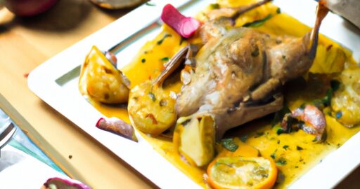 Bašmel, kuřecí omáčka s cibulí.