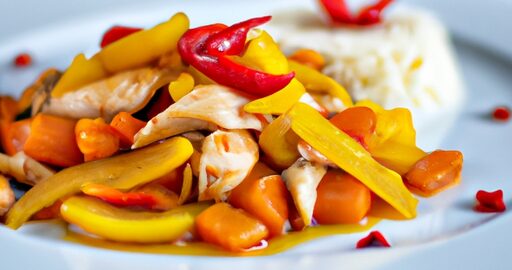 Kuřecí červený kari s rýží