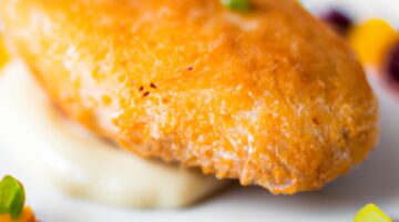 Kuřecí kordon bleu sos sýrem.