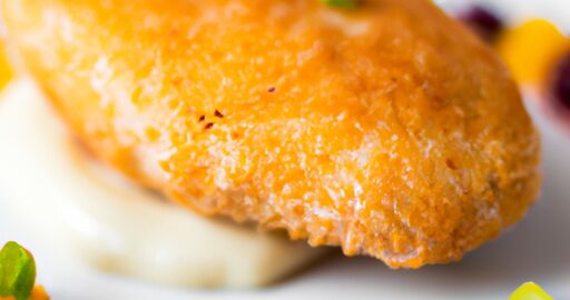 Kuřecí kordon bleu sos sýrem.