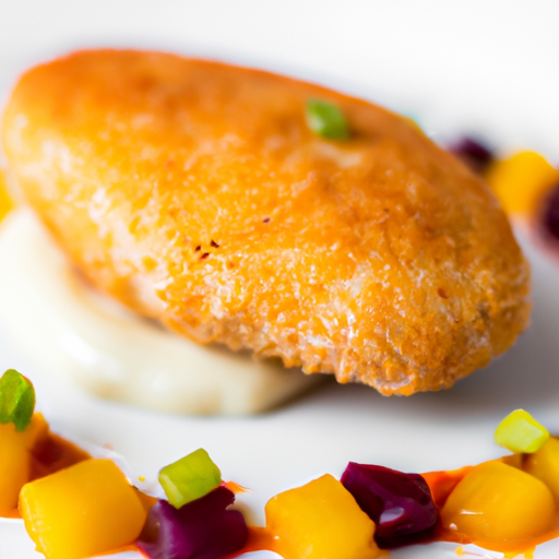 Kuřecí kordon bleu sos sýrem.