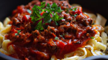 Kančí ragú s těstovinami