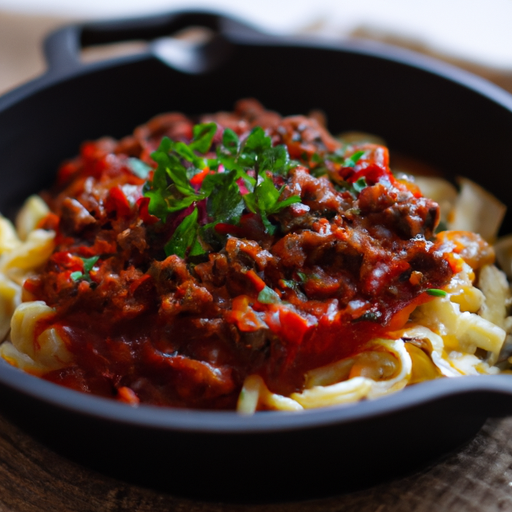 Kančí ragú s těstovinami