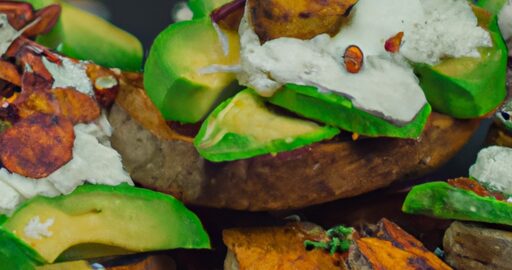 Batátové placky s avokádem