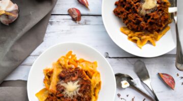 Ragu bolognese a tagliatelle