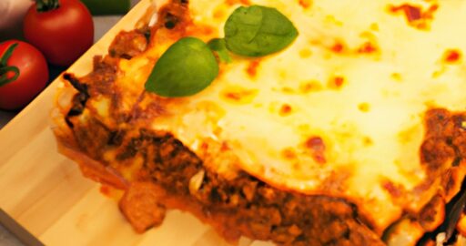 Lasagne bolognese s bílou omáčkou