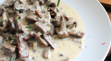 Kuřecí paupiette with mushroom sauce