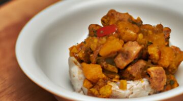 Rýžová plněná paprika s hráškem