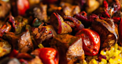 Jehněčí kabob s rýží